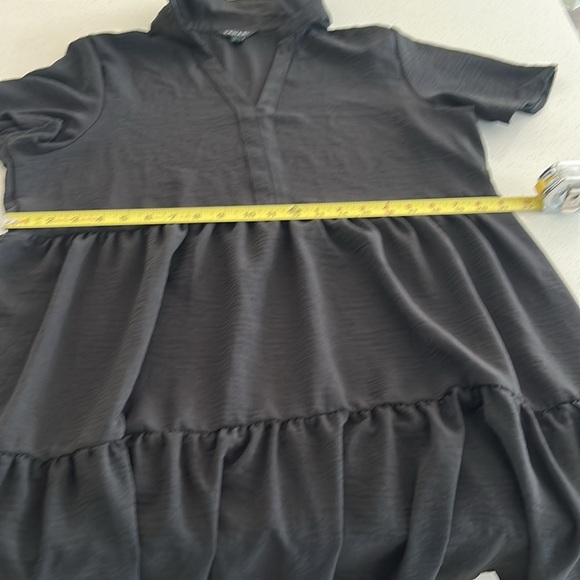 Tahari Black Short Sleeves Tiered Dress Size XL NEW - Picture 12 of 14